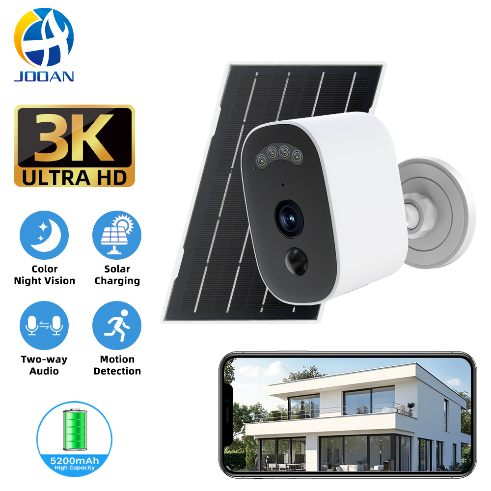 Home Security No Wifi Needed - Jooan 3K HD Solar Security Camera