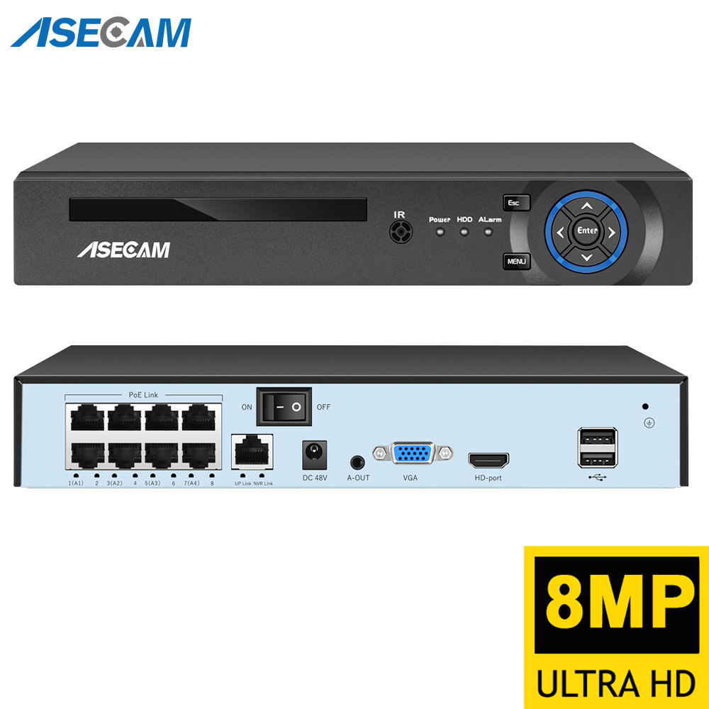 Home Security With Cameras - Super 8MP POE NVR Video Recorder
