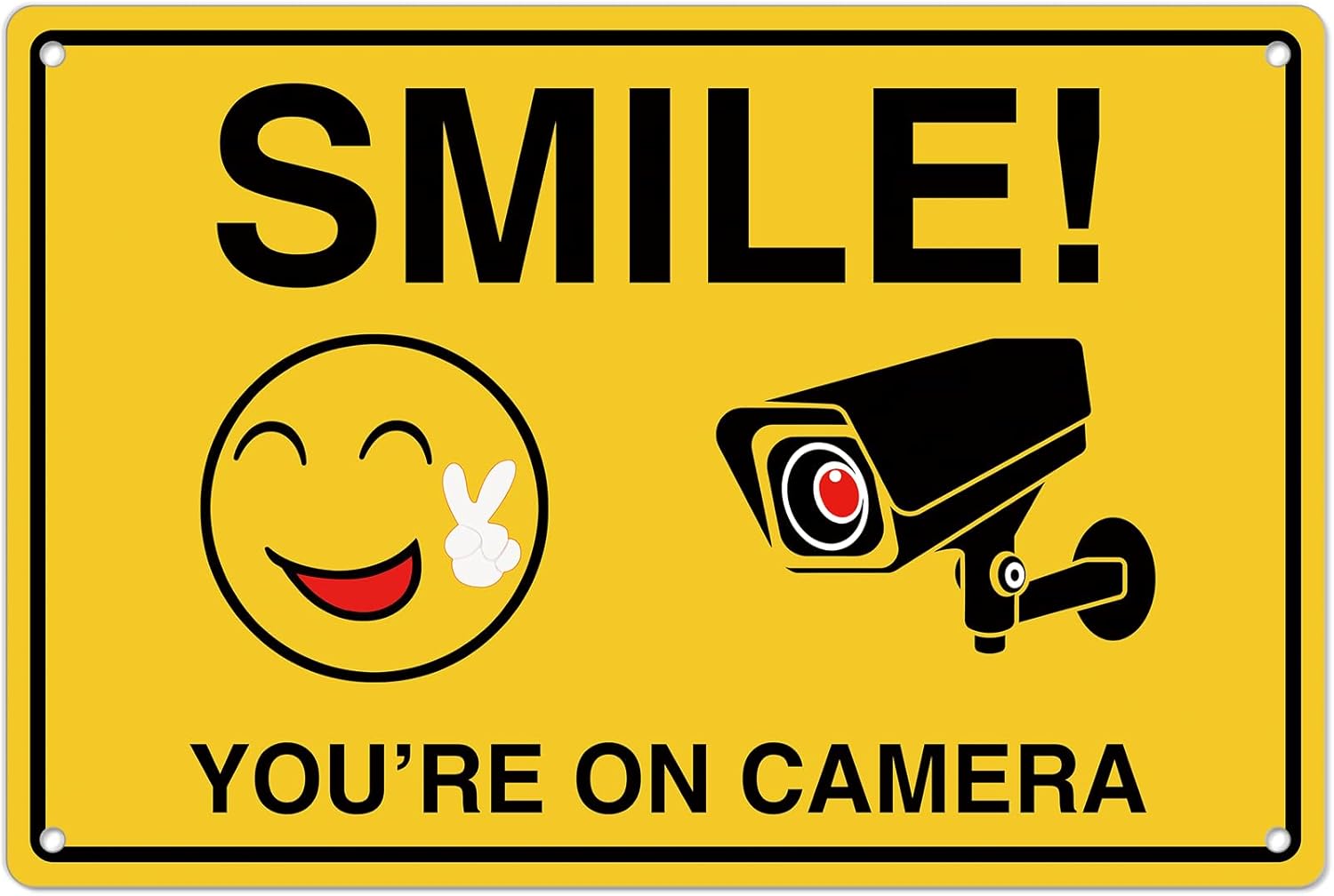 Home Security With Cameras - Smile Youre On Camera Signs ;