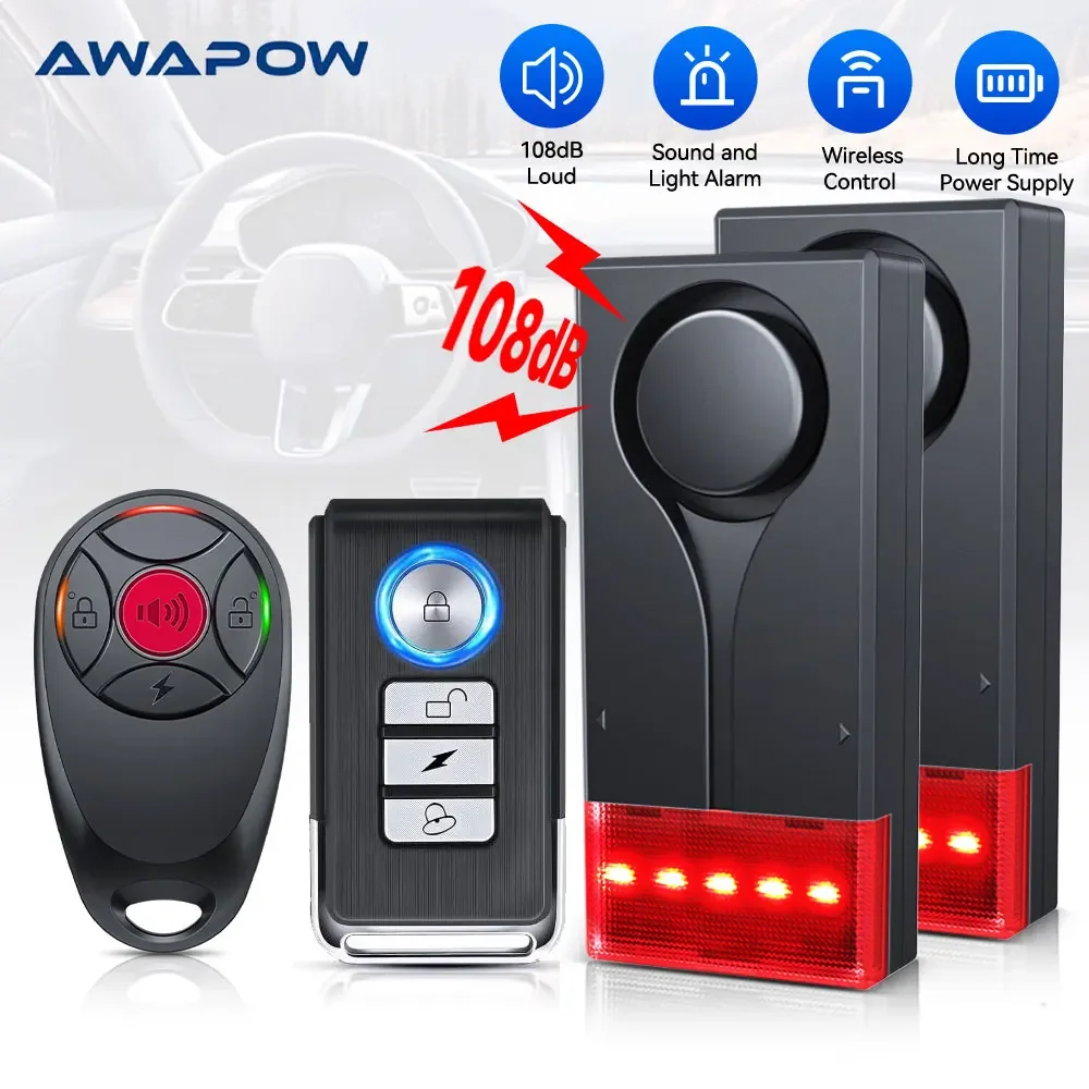 Home Security System Installation - Awapow Wireless Car Anti-Theft Vibration Alarm
