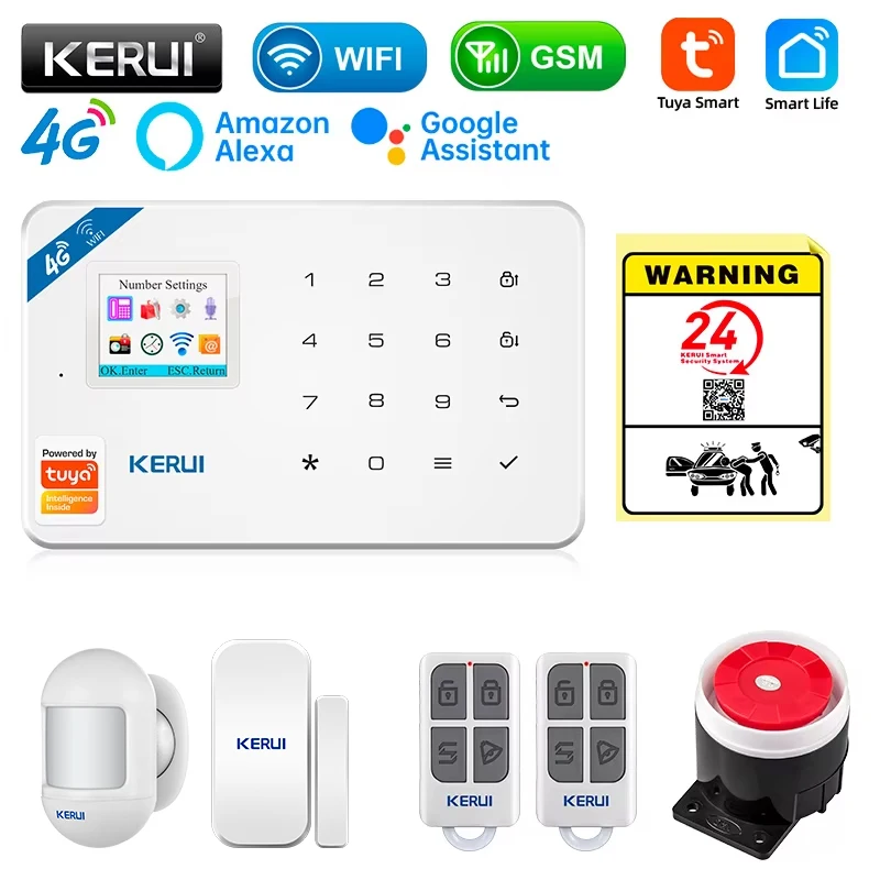 Home Security System Installation - KERUI Security Alarm System Kit W184