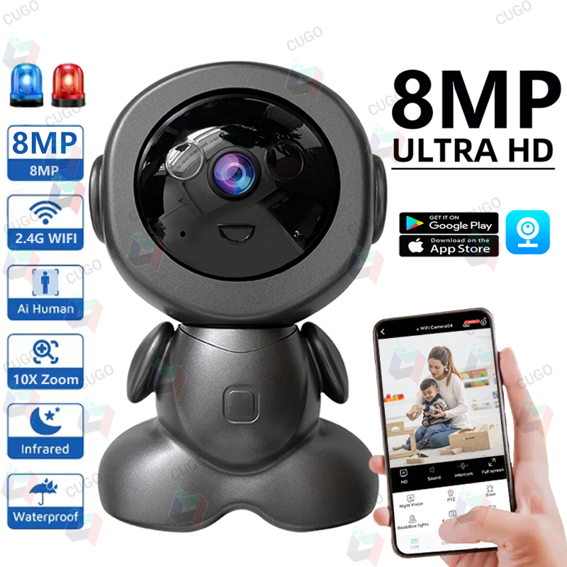 8MP Wifi Surveillance Robot Ca - đánh giá và giá Home Security No Wifi Needed