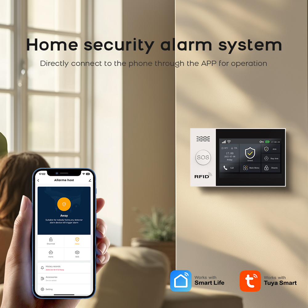 PG-107 Tuya Không Dây WIFI Nhà - đánh giá và giá Home Security System Installation