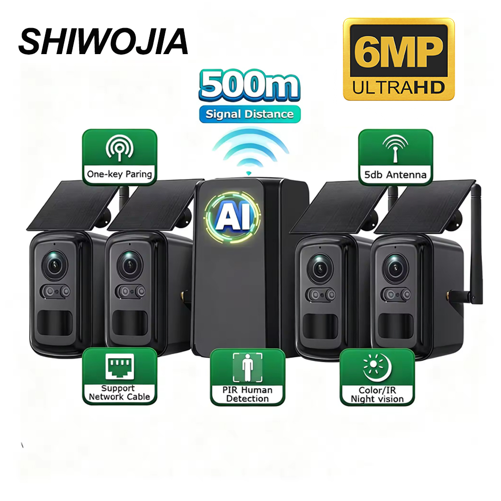 SHIWOJIA 6MP Solar Security Sy - đánh giá và giá Home Security No Subscription