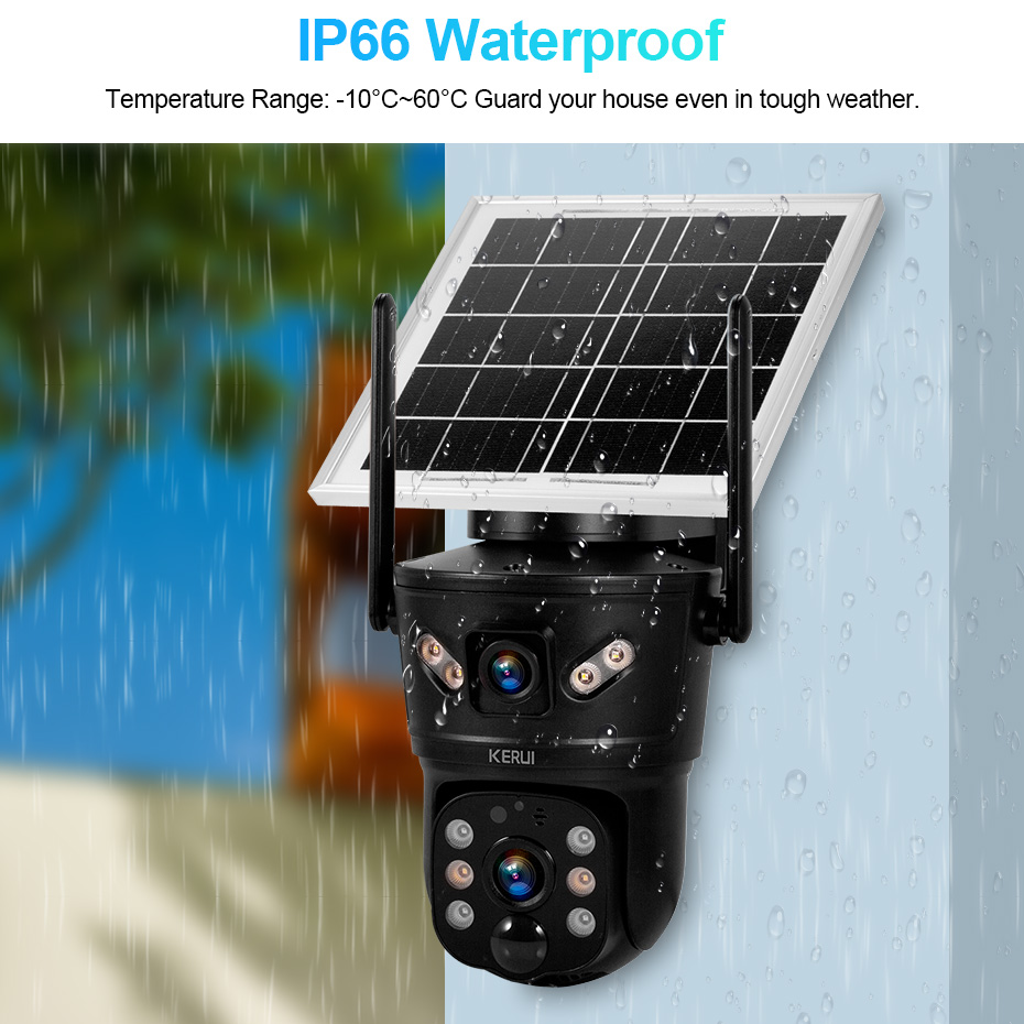 KERUI 6MP 4G SIM WiFi Solar Ca - đánh giá và giá Home Security No Wifi Needed