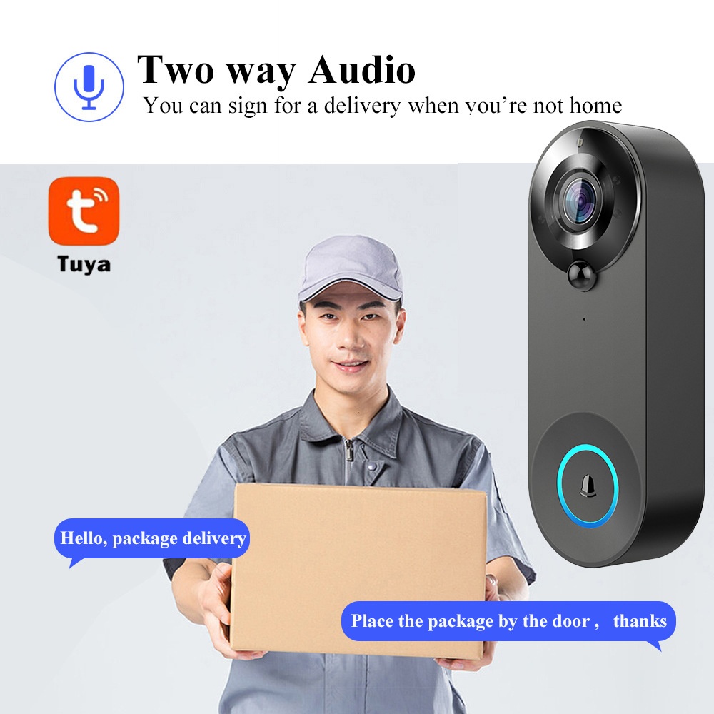 Tuya 1080P Wireless WIFI Doorb - đánh giá và giá Home Security No Wifi Needed