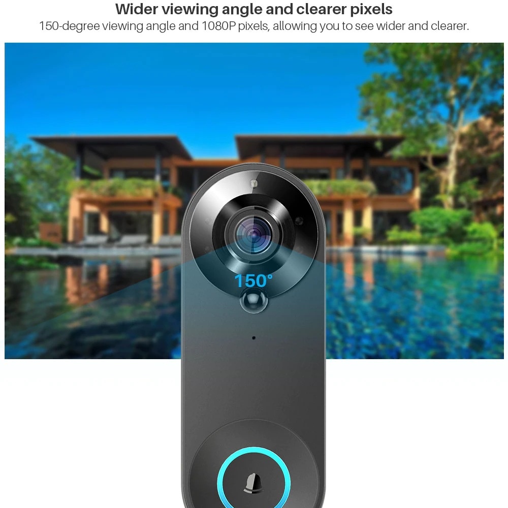 Tuya 1080P Wireless WIFI Doorb - đánh giá và giá Home Security No Wifi Needed