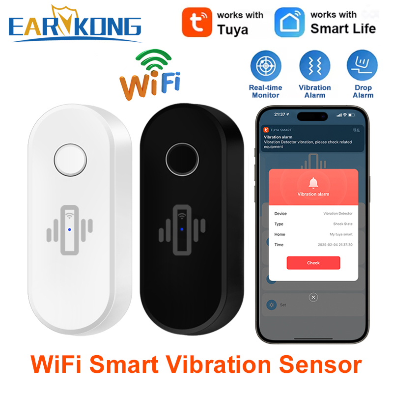 Tuya WiFi Vibration Detector G - đánh giá và giá Window Alarm Sensor