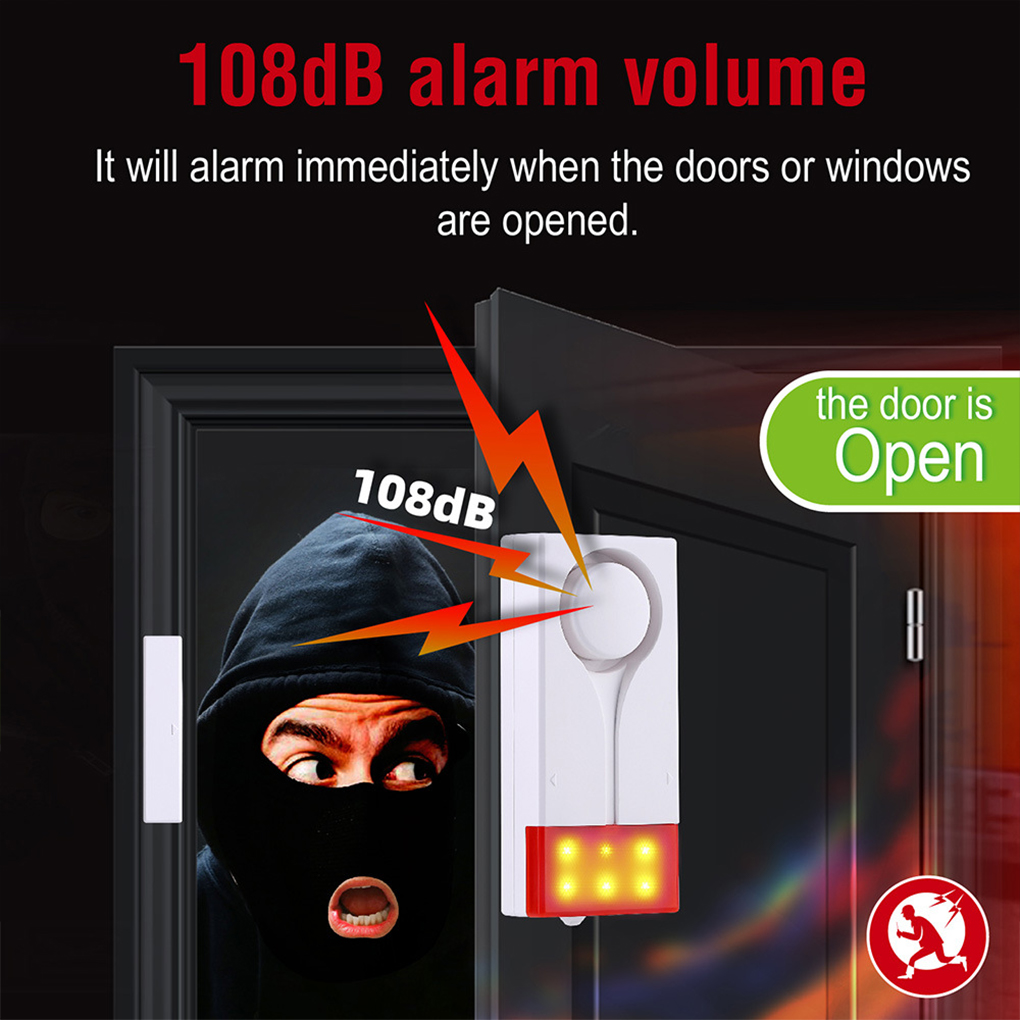 Anti-Theft Alarm 110db Loud Do - đánh giá và giá Window Alarm Sensor