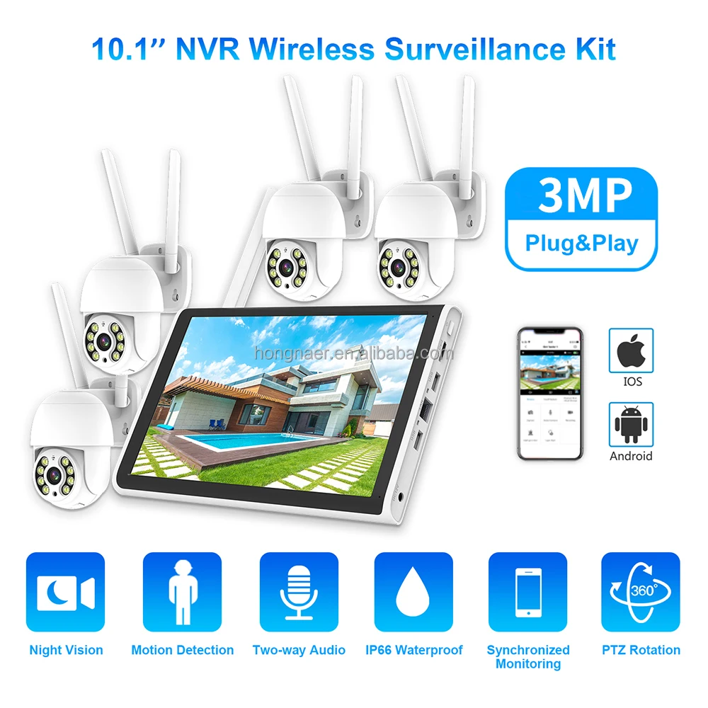2026 Hongnaer 3MP 4 Channel Wi - đánh giá và giá Home Security With Cameras