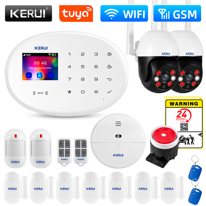 KERUI W202 WIFI GSM Alarm Syst - đánh giá và giá Home Security System Installation