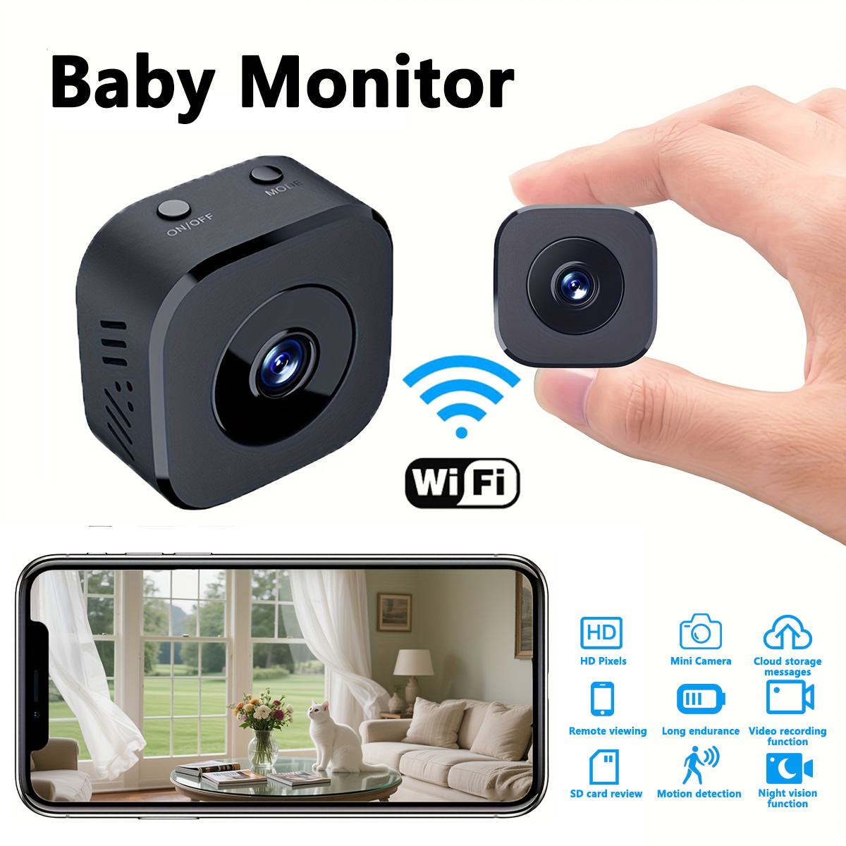1080P HD Mini WiFi Camera Indo - đánh giá và giá Home Security With Cameras