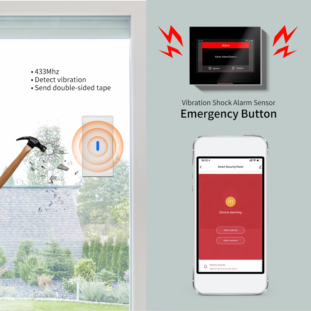 Ostaniot 433MHz EV1527 Không D - đánh giá và giá Window Alarm Sensor