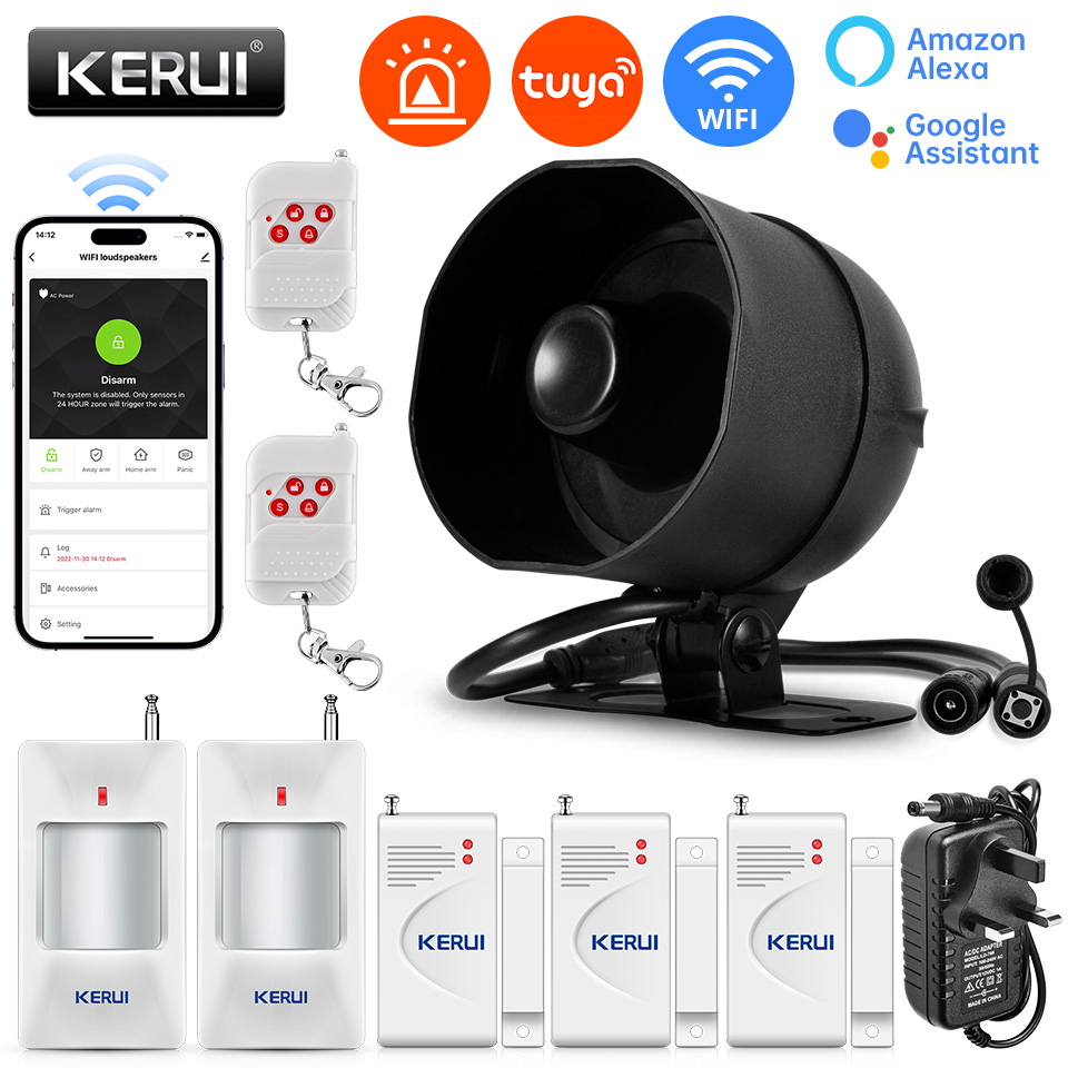 KERUI 120db Siren Alarm System - đánh giá và giá Home Security System Installation
