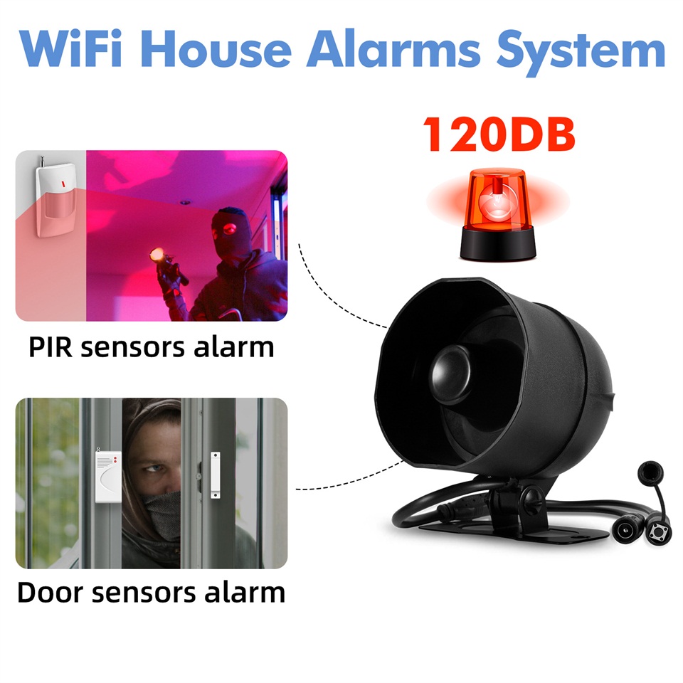 KERUI 120db Siren Alarm System - đánh giá và giá Home Security System Installation
