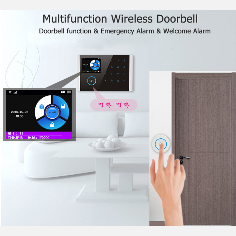 New 433MHz Wireless Doorbell D - đánh giá và giá Home Security System Installation