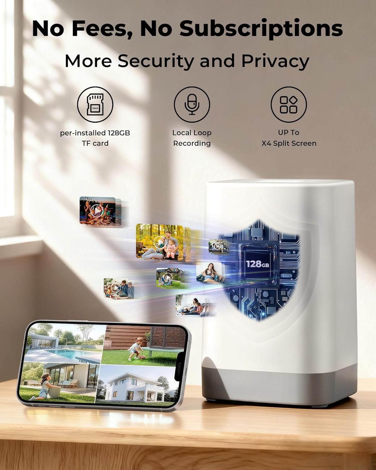 Solar Powered Wireless Outdoor - đánh giá và giá Home Security No Subscription
