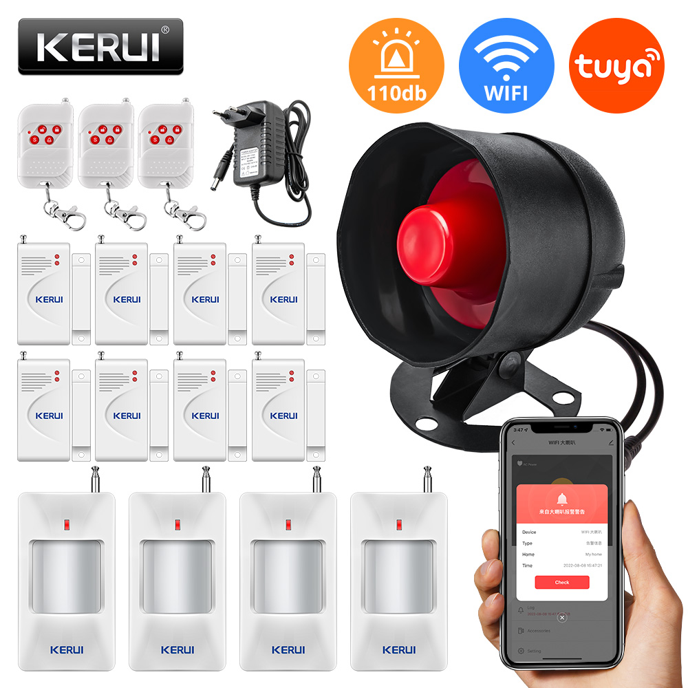 KERUI Tuya WIFI Loudly Speaker - đánh giá và giá Home Security System Installation