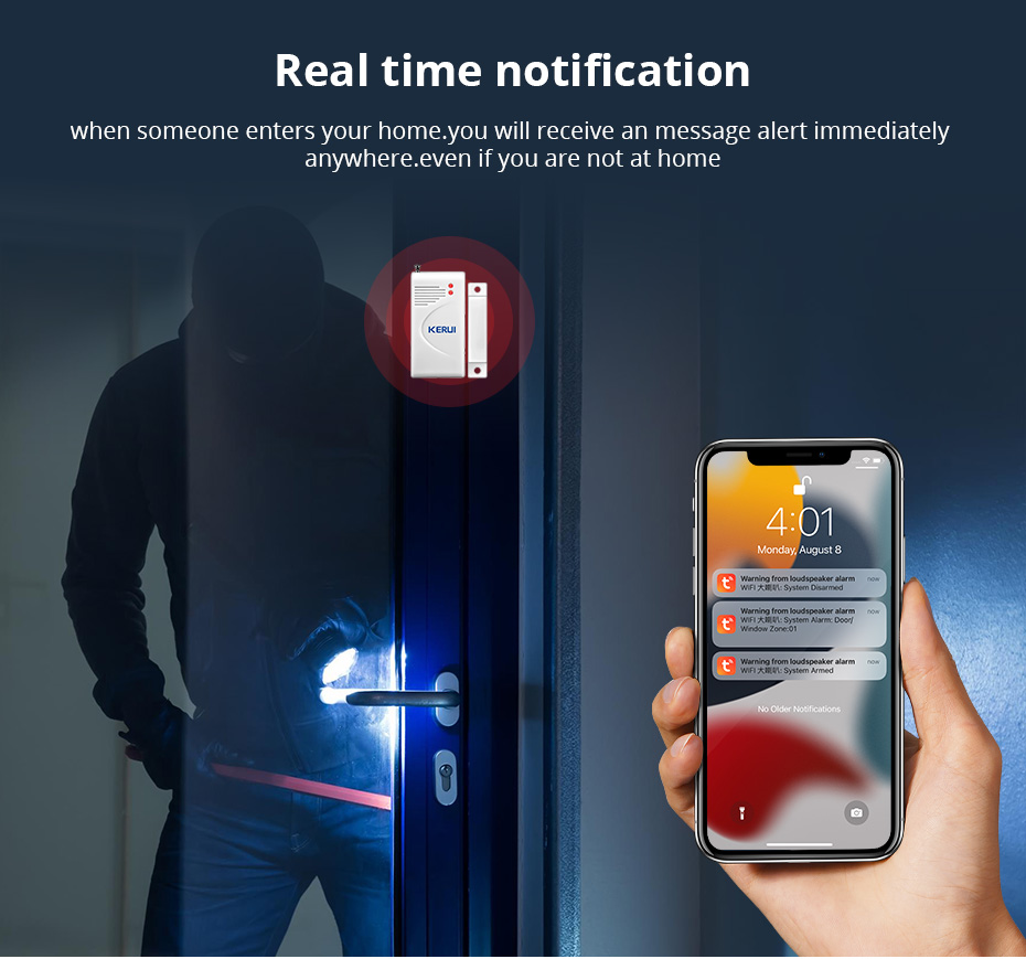 KERUI Tuya WIFI Loudly Speaker - đánh giá và giá Home Security System Installation