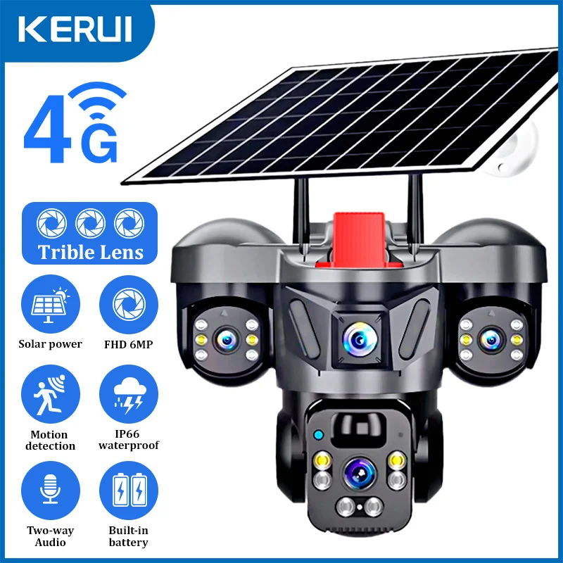 KERUI Outdoor PTZ 6MP 4G SIM W - đánh giá và giá Home Security No Wifi Needed