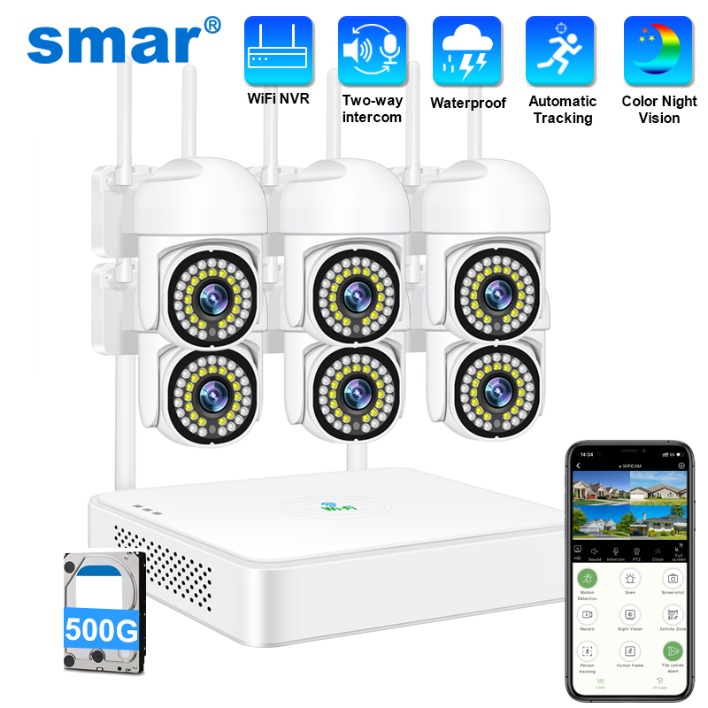 Smar 3MP Wireless CCTV Securit - đánh giá và giá Home Security No Wifi Needed