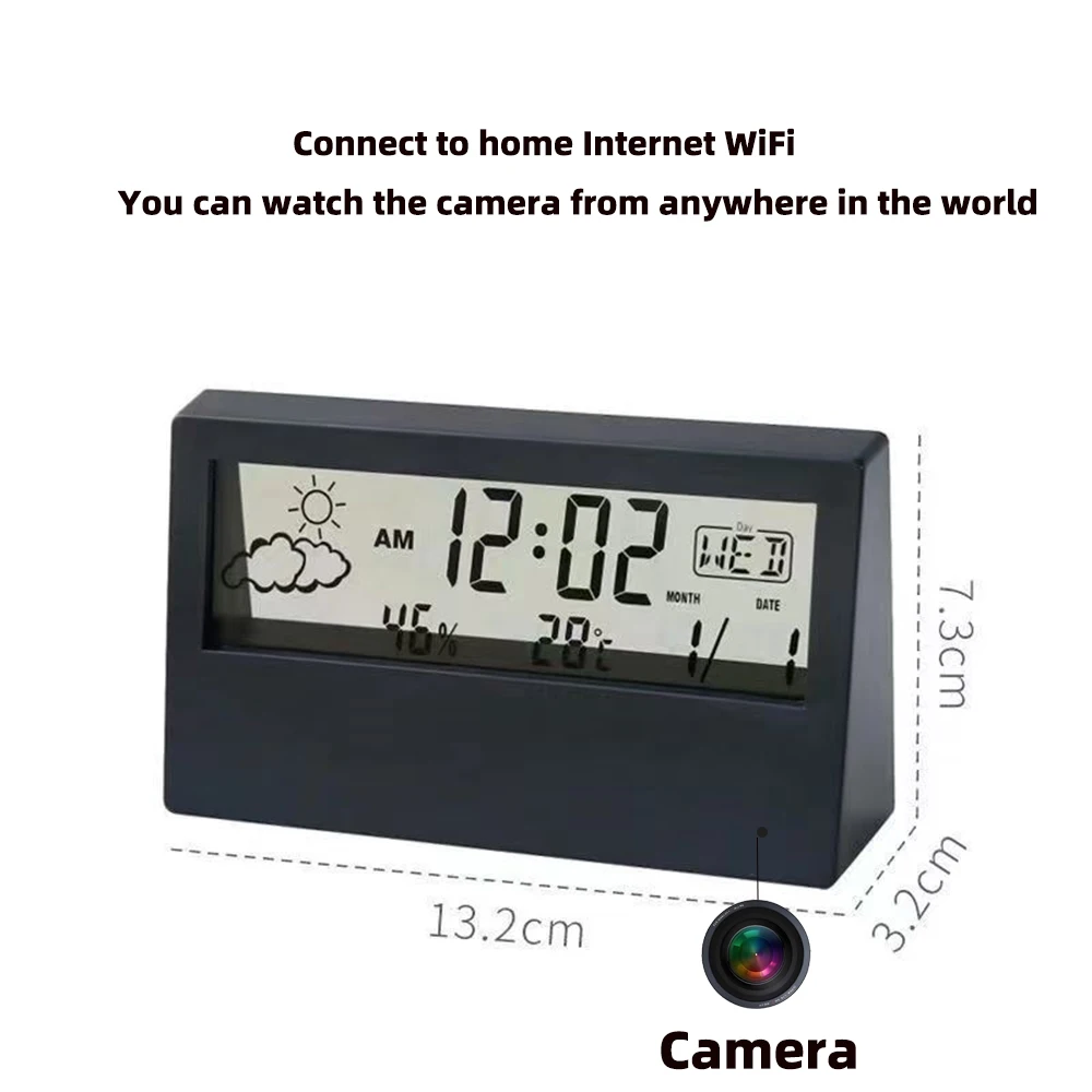 4K WiFi Clock Camera with Moti - đánh giá và giá Home Security No Wifi Needed