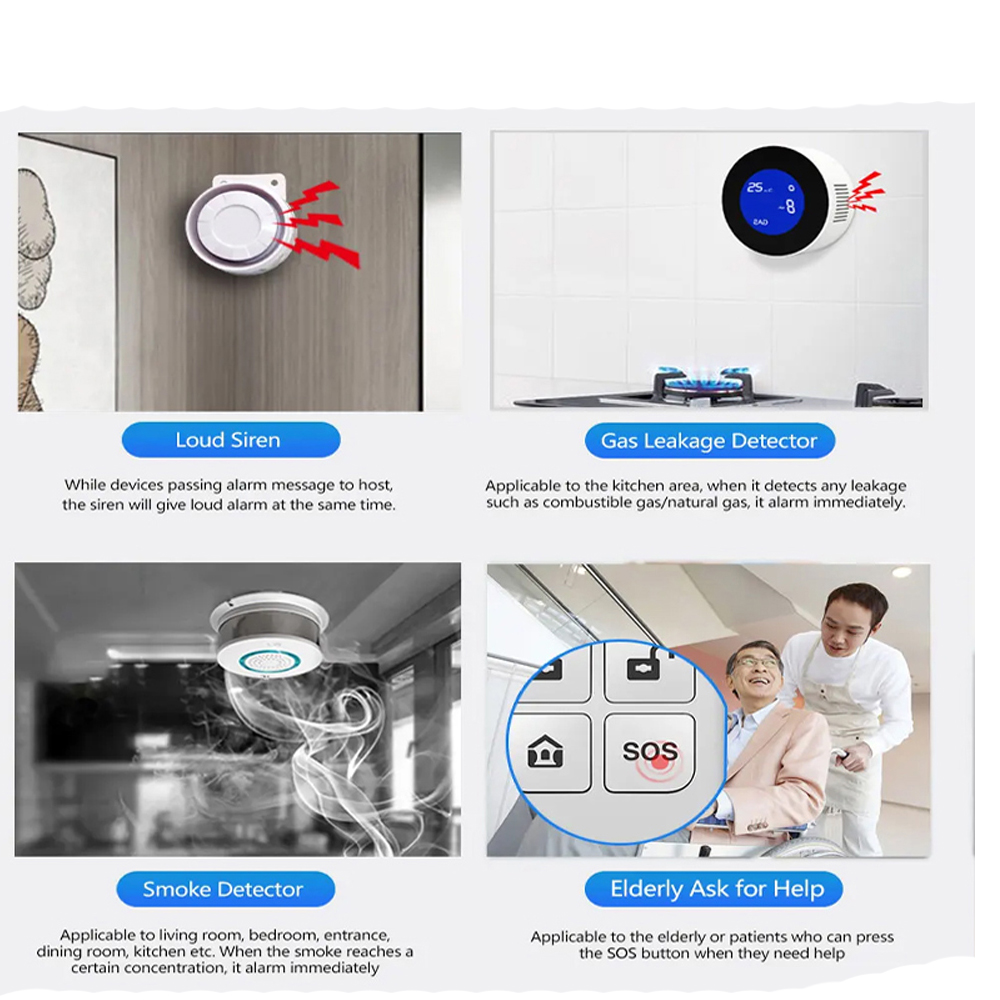 PGST 4G Tuya Smart Home Alarm  - đánh giá và giá Home Security System Installation